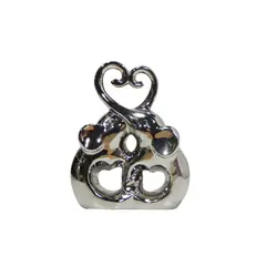 MARRES - Escultura Elefante Corazón Cerámica 16.5x20.5 Cm