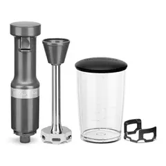KITCHENAID - Licuadora de Inmersión 2 Velocidades KHBV53DG Negro/Gris