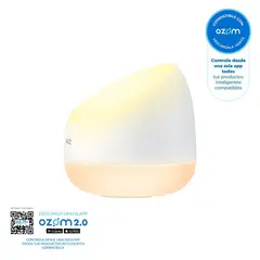 WIZ - Lámpara de Mesa LED Squire Wi-Fi + Ble Multicolor Doble Display