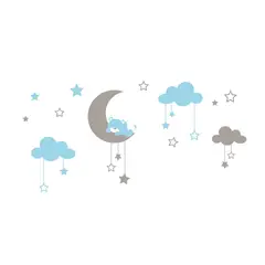 ADAZIO - Vinilo Infantil Oso En La Luna L 190X55Cm