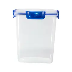 POLIMES - Recipiente Rectangular Clip N Lock No.3 1.6 L Azu