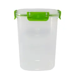 POLIMES - Recipiente Cuadrado Clip N Lock No.3 2 L Verde