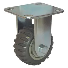 DISCOVER - Rodachina fija PVC, t/industrial Gris 125 mm 5"