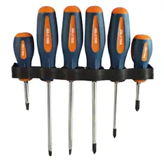 DISCOVER - Juego de Destornilladores 6 Piezas Cromo Vanadio Imantado 1.1/2" a 4"