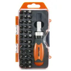 DISCOVER - Juego de Destornillador Ratchet 38 Puntas Torx Pala Estrella