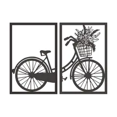 DE CASA - Díptico Bicicleta Con Flores