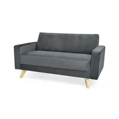 HOGAR VENECIA - Sofa 2 puestos baru 83x152x83 gris tela