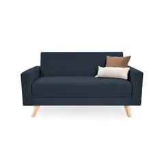 HOGAR VENECIA - Sofa 2 puestos baru 83x152x83 plomo tela
