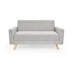 HOGAR VENECIA - Sofa 2p baru 83x152x83 plata tela pet friendly