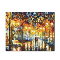PINTALA CUADROS - Kit de Pintura: Cuadro para Pintar por Números 40x50 Paisaje Colorido