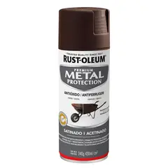 RUST OLEUM - Aerosol Anticorrosivo Marrón Oscuro Satinado 340 ml