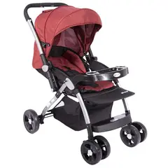 EBABY - Coche Cuna Kuper Rojo