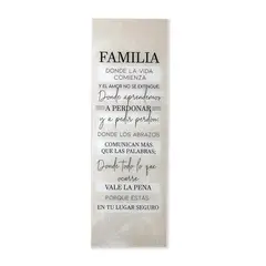 AREAS - Cuadro Vidrio 30x90cm Familia