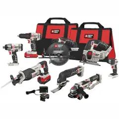 BLACK+DECKER - Kit de Herramientas Inalámbricas Porter Cable con Ocho Funciones Profesionales
