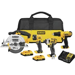 DEWALT - Kit Herramientas Inalámbricas 20 V Taladro Atornillador + Sierra Circular