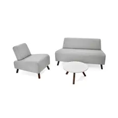 ROCA - Sala Manhattan Plata + Mesa Charlotte
