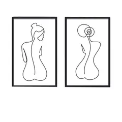 DE CASA - Díptico Siluetas Mujeres 1