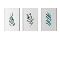 DE CASA - Tríptico Hojas Acuarela