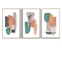 DE CASA - Tríptico Abstracto Stone