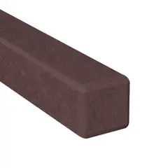 OCOPLAST - Larguero Madera Plástica Pigmentado Wengue 4.2 x 4.2 x 300 cm