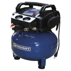 TOOLCRAFT - Compresor de Aire Portátil Autolubricado 1.5HP 24L