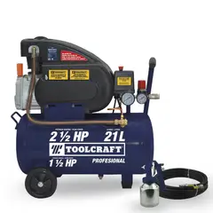 TOOLCRAFT - Kit Compresor Aire Horizontal