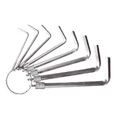 DISCOVER - Juego de Llaves Bristol 8 Piezas Llavero 1.5 a 6 mm