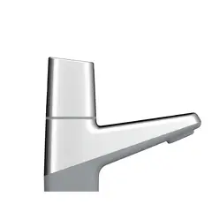 GRIVAL - Grifería Lavamanos Sencilla Solid Cromada con Sifón y Desagüe