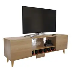MADERKIT - Mesa TV York 58.5x180x44cm Rovere