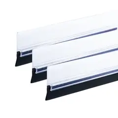 FIXSER - Kit X3 Bajo De Puerta Adhesivo Perfil Pvc Transparente