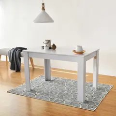 HOGAR VENECIA - Mesa de Comedor Voru Blanco 4 puestos