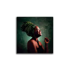 HOGAR VENECIA - Cuadro Mujer Sonrisa S 30X30 Cm