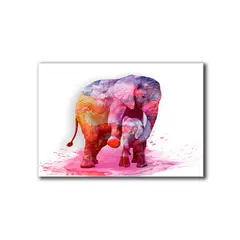HOGAR VENECIA - Cuadro Elefante Rosa M 45X70 Cm