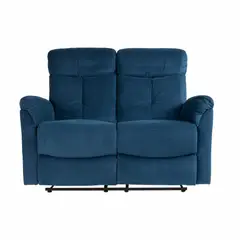MUEBLES FIOTTI - Sofá Reclinable 2 Puestos Tinay 98X127X83 Azul