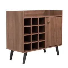 MUEBLES FIOTTI - Biffet Con Estantes Vino Maipo Rústico