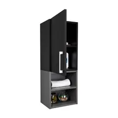 RTA DESIGN - Mueble Auxiliar Bano Madrid 80x30x25 Wengue Plo