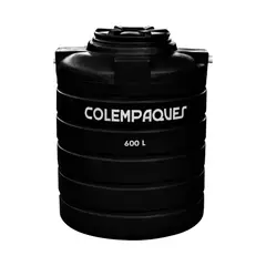 COLEMPAQUES - Tanque Agua Cilíndrico 600Lt Bicapa Tapa Giro