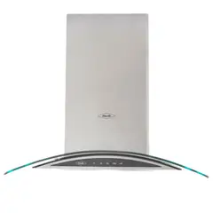 HACEB - Campana Isla Vidrio 60 cm 606 m3/h Inoxidable