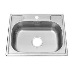 CHALLENGER - Lavaplatos De Sobreponer 53x43 Cm Inox-Lv3609-