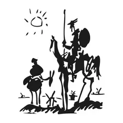 ADAZIO - Vinilo Decorativo Don Quijote L 97X118Cm
