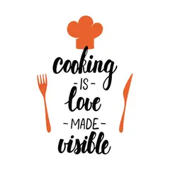 ADAZIO - Vinilo Para Cocinas Cooking Love Xl 89X130Cm