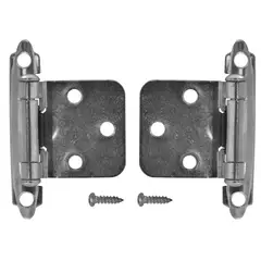 FIXSER - Bisagra Cierre Presión Niquelada 1Par