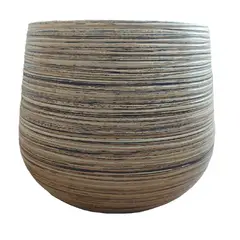 ARTE Y ARCILLA - Matera Cerámica Cónica Con Plato 21.5cm Wengue