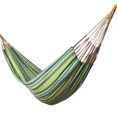 TELARY - Hamaca Familiar Líneas Verde 160x260 cm