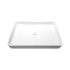 CCOL - Lavamanos Sobreponer Blanco Rectangular Ibiza De Lujo