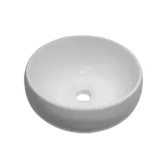 CCOL - Lavamanos Ceramica Sobreponer Redondo Blanco Bern