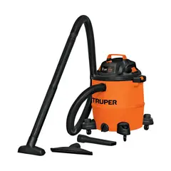 TRUPER - Aspiradora De 16 Galones Para Sólidos Y Líquidos 5 Hp