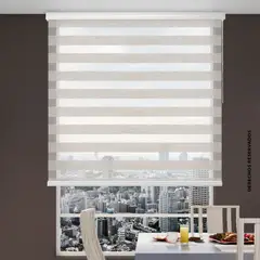 REGGIA - Persiana Roller Dúo 100x180 Cm Vainilla Beige