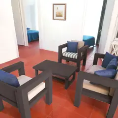 GENERICO - Juego de Terraza Sala Exterior Madera Pino Sin Cojines Wengue 4 Piezas