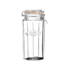 KILNER - Tarro En Vidrio Clip Top Facetted 2.2 Litros